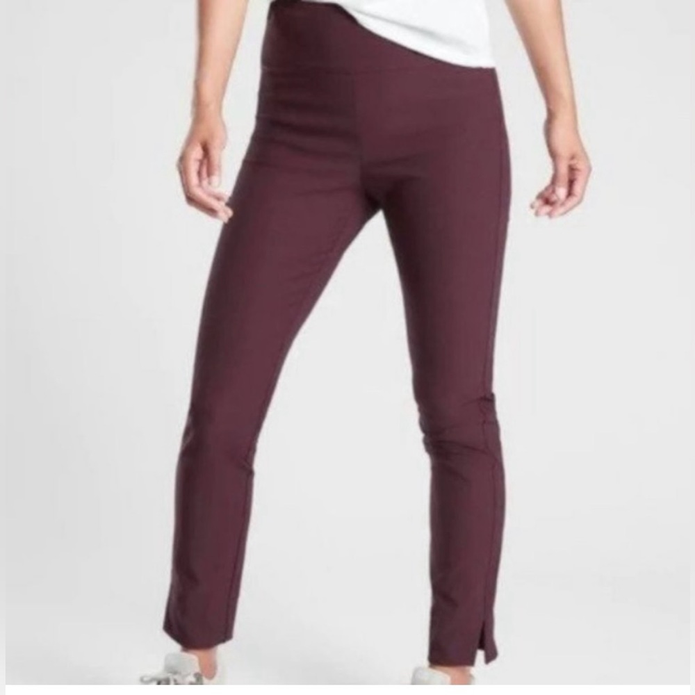 Athleta Wander Slim Ankle Pants, Burgundy, size 8